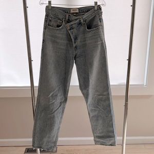 AGOLDE cross cross denim